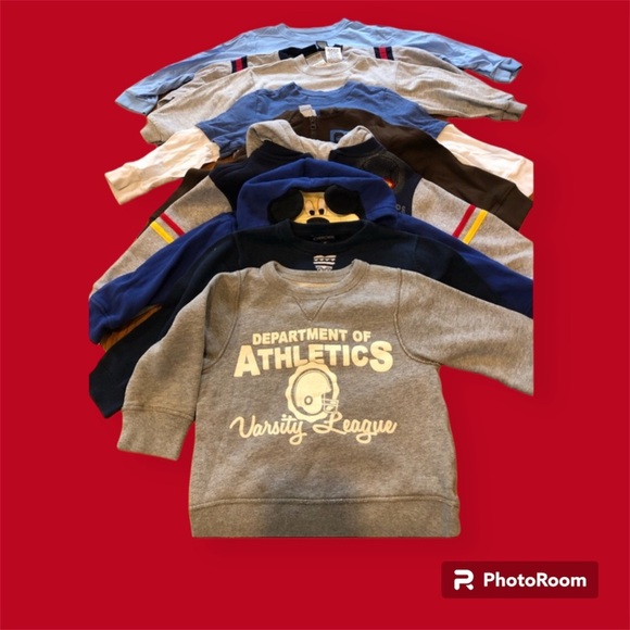 Disney Other - Lot of 3T boys clothing long sleeve shirts zip up hoodies sweaters pants